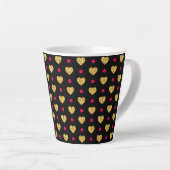 Tasse Latte Patterns de Valentine (Angle droit)