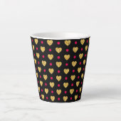 Tasse Latte Patterns de Valentine (Devant)