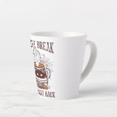 Tasse Latte Pause café - Thème Halloween (Angle droit)