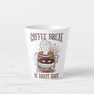 Tasse Latte Pause café - Thème Halloween
