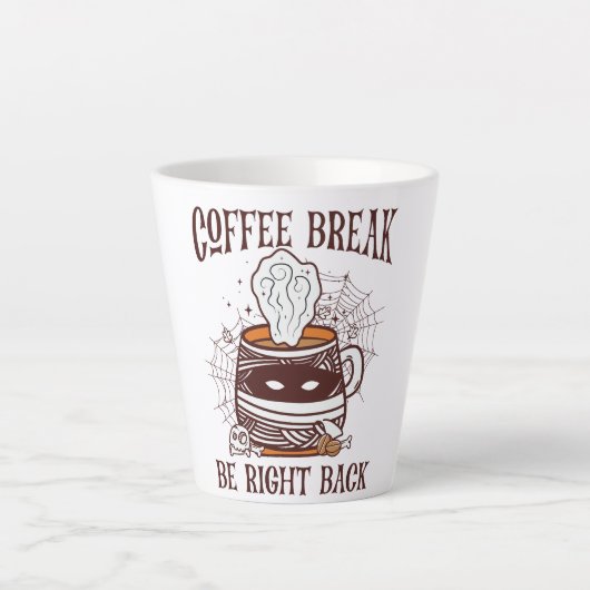 Tasse Latte Pause café - Thème Halloween (Devant)