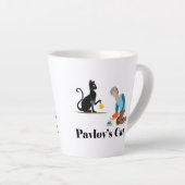 Tasse Latte Pavlov's Cat Funny Psychology (Angle droit)