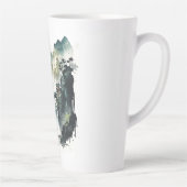 Tasse Latte Paysage antique de l'encre chinoise avec cascade (Droite)