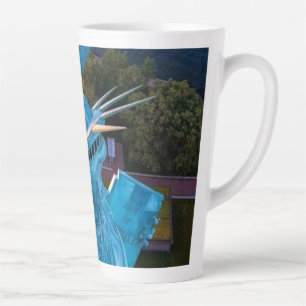 Tasse Latte Paysage de New York, Flambeau de la Statue de la L