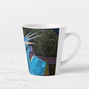 Tasse Latte Paysage de New York, Flambeau de la Statue de la L