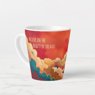Tasse Latte Paysage de rêve céleste Personnalisé
