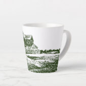 Tasse Latte Paysage rural maison de ferme de style coupe (Angle droit)