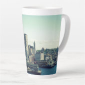 Tasse Latte Paysage urbain de Seattle (Angle droit)