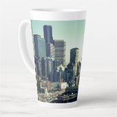 Tasse Latte Paysage urbain de Seattle (Angle gauche)