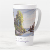 Tasse Latte Paysages canadiens : Repos Stop Latté Cup (Angle droit)