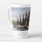 Tasse Latte Paysages canadiens : Repos Stop Latté Cup (Angle gauche)