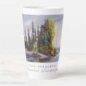 Tasse Latte Paysages canadiens : Repos Stop Latté Cup (Devant)