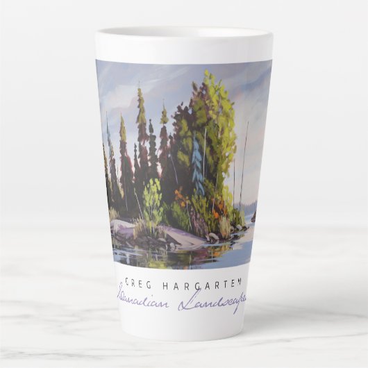Tasse Latte Paysages canadiens : Repos Stop Latté Cup (Devant)