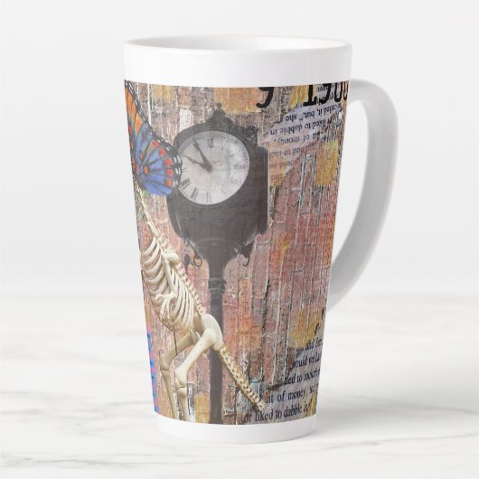 Tasse Latte PC2507 - Papillon T-Rex (Angle droit)