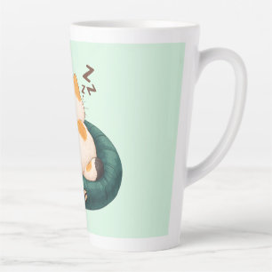 Tasse Latte "PDG de Nap" Chat endormi sur le canapé