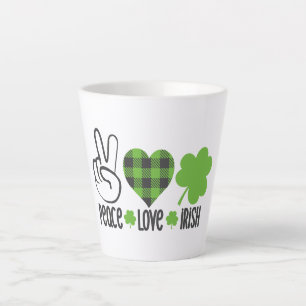 Tasse Latte Peace Love Irish-60682