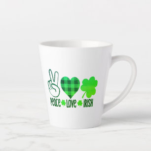 Tasse Latte Peace Love Irish-60682