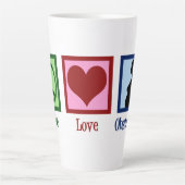Tasse Latte Peace Love Obstetrics Cute OBGYN Office (Devant)