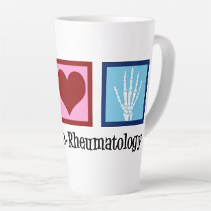 Tasse Latte Peace Love Rheumatology