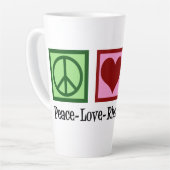 Tasse Latte Peace Love Rheumatology (Angle gauche)