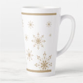 Tasse Latte Peace on Earth Gold Stars Christmas (Droite)