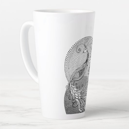 Tasse Latte Peacock (Angle gauche)