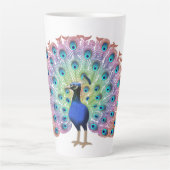 Tasse Latte Peacock coloré (Devant)