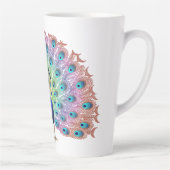 Tasse Latte Peacock coloré (Droite)