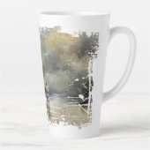 Tasse Latte Pêche à la mouche désorganisée (Droite)