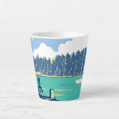 Tasse Latte Pêche à Mapua (Devant)
