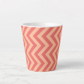 Tasse Latte Pêche et canneberge Chevron (Devant)
