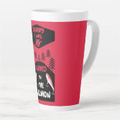 Tasse Latte Pêche saumon Canada (Angle droit)