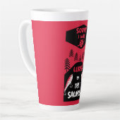 Tasse Latte Pêche saumon Canada (Angle gauche)