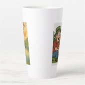 Tasse Latte Pêcher avec papa est amusant ! (Devant)