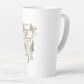 Tasse Latte Pêcher Floral Green Dream Catcher Paix (Angle droit)