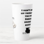 Tasse Latte Pêcheur d'huîtres personnalisé (Devant)