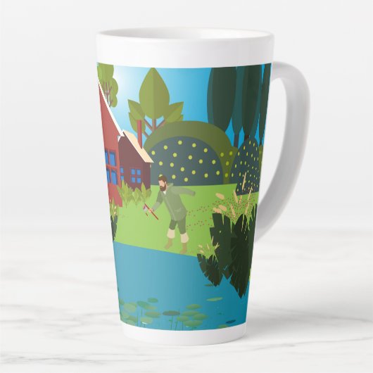 Tasse Latte Pêcheurs (Angle droit)