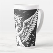Tasse Latte Pégase — Messager ailé de la tempête (Angle droit)