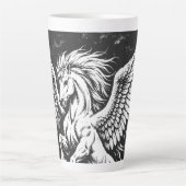 Tasse Latte Pégase — Messager ailé de la tempête (Devant)
