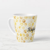Tasse Latte Peigne jaune or (Angle gauche)