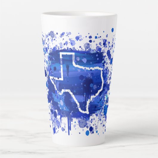 Tasse Latte "Peindre la Mère Bleue" Texas Ed. 1 (Devant)