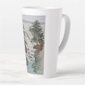 Tasse Latte Peinture à l'encre chinoise traditionnelle (Angle droit)