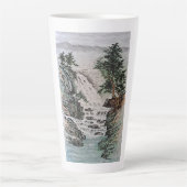 Tasse Latte Peinture à l'encre chinoise traditionnelle (Devant)