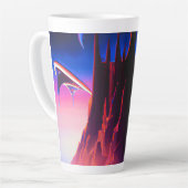 Tasse Latte Peinture à l'huile Dream World (Angle gauche)