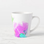 Tasse Latte peinture Abstraite à l'aquarelle (Droite)