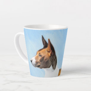 Tasse Latte Peinture Basenji - Belle Art Original