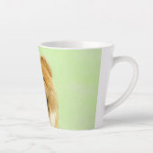 Tasse Latte Peinture Chow Chow - Joli art original chien (Droite)