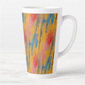 Tasse Latte Peinture colorée (Droite)