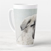 Tasse Latte Peinture de berger anatolienne - Art original de c (Angle gauche)