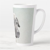 Tasse Latte Peinture de berger anatolienne - Art original de c (Droite)